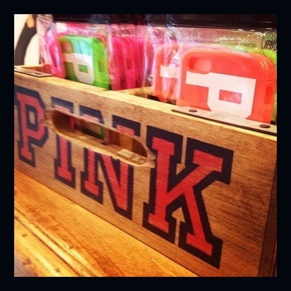Victoriaโs Secret PINK Wooden Store Display Bin Rare Collectible - Picture 2 of 8